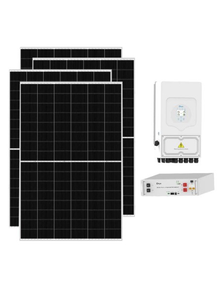 Monofase: vendita all'ingrosso Kit fotovoltaico monofase 6825W inverter 6kW batteria al litio 5.12kWh SE-G5.1 Pro-B Deye