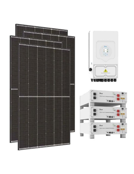 Single-phase photovoltaic kit 6300W 6kW inverter 15.36kWh lithium battery SE-G5.1 Pro-B Deye