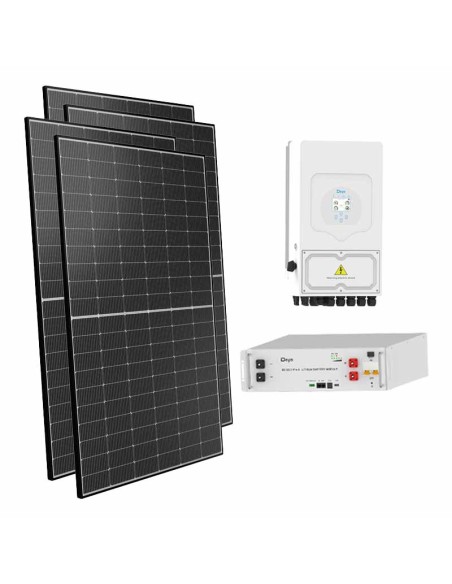 Single-phase photovoltaic kit 6750W 6kW inverter 5.12kWh lithium battery SE-G5.1 Pro-B Deye