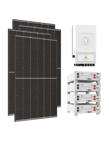 Single-phase photovoltaic kit 6120W 6kW inverter 20.48kWh lithium battery SE-G5.1 Pro-B Deye