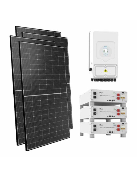 Single-phase photovoltaic kit 6000W 6kW inverter 15.36kWh lithium battery SE-G5.1 Pro-B Deye