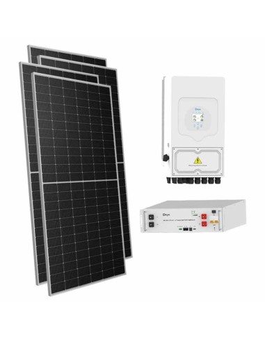 Kit fotovoltaico monofase 6545W inverter 6kW batteria al litio 5.12kWh SE-G5.1 Pro-B Deye