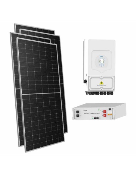 Single-phase photovoltaic kit 6545W 6kW inverter 5.12kWh lithium battery SE-G5.1 Pro-B Deye