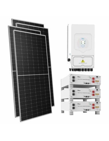 Single-phase photovoltaic kit 6545W 6kW inverter 15.36kWh lithium battery SE-G5.1 Pro-B Deye
