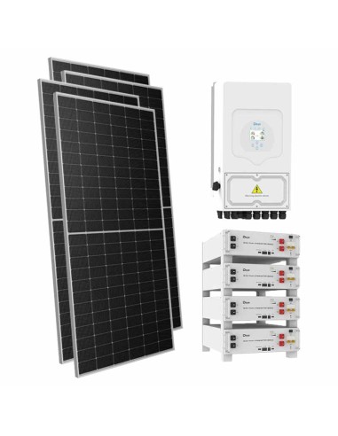 Kit fotovoltaico monofase 6545W inverter 6kW batteria al litio 20.48kWh SE-G5.1 Pro-B Deye