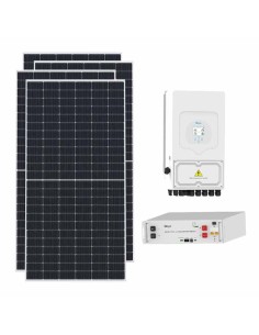 Kit fotovoltaico monofase 6435W inverter 6kW batteria al litio 5.12kWh SE-G5.1 Pro-B Deye