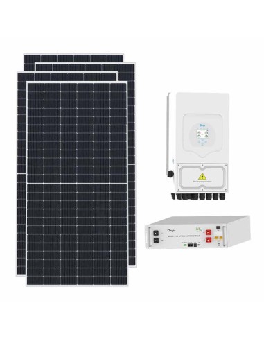 Kit fotovoltaico monofase 6435W inverter 6kW batteria al litio 5.12kWh SE-G5.1 Pro-B Deye