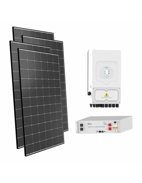 Single-phase photovoltaic kit 6060W 6kW inverter 5.12kWh lithium battery SE-G5.1 Pro-B Deye