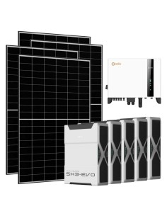 Three-phase photovoltaic kit 10450W 10kW Solis inverter 26.1kWh Weco EVO 5k3 lithium battery