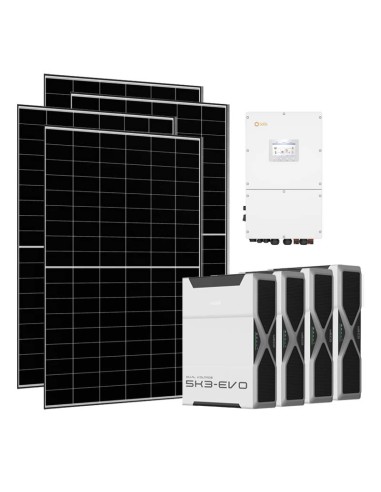 Trifase: vendita all'ingrosso Kit fotovoltaico trifase 30400W inverter 30kW Solis litio 20.88kWh Weco EVO 5k3
