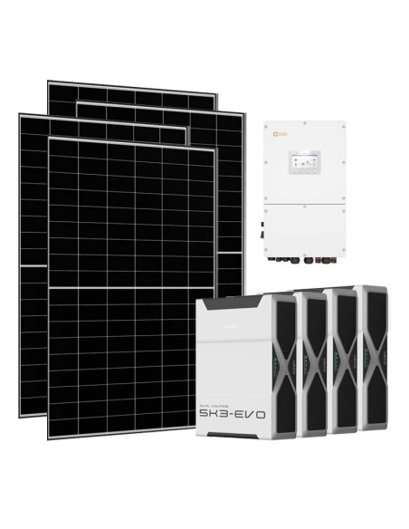 Trifase: vendita all'ingrosso Kit fotovoltaico trifase 30400W inverter 30kW Solis litio 20.88kWh Weco EVO 5k3