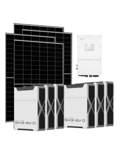 Trifase: vendita all'ingrosso Kit fotovoltaico trifase 30400W inverter 30kW Solis litio 31.32kWh Weco EVO 5k3