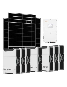 Trifase: vendita all'ingrosso Kit fotovoltaico trifase 30400W inverter 30kW Solis litio 36.54kWh Weco EVO 5k3