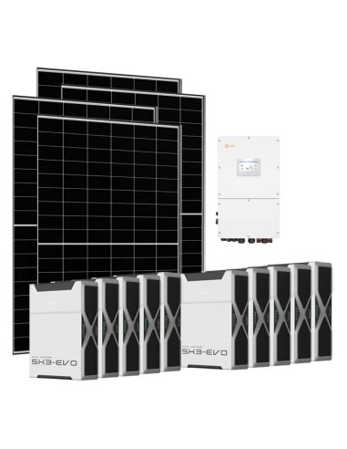 Trifase: vendita all'ingrosso Kit fotovoltaico trifase 50350W inverter 50kW Solis litio 62.64kWh Weco EVO 5k3