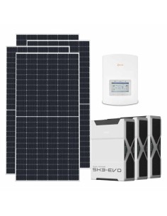 Single-phase photovoltaic kit 5265W 5kW Solis inverter 15.66kWh Weco EVO 5k3 lithium battery