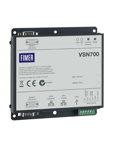 Datalogger con connessione Ethernet RJ45 FIMER