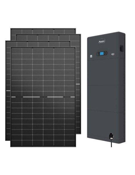 Monofase: vendita all'ingrosso Kit fotovoltaico monofase 4120W inverter 4kW All in one batteria al litio 5.12kWh HV ZBT 5K Zu...