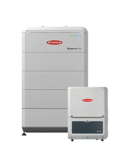 Three-phase storage system 20kW Verto Plus inverter 16kWh Fronius Reserva Pro lithium battery