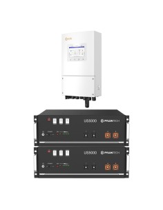 Single-phase storage system 4.6kW Solis inverter Pylontech US5000 9.6kWh lithium storage