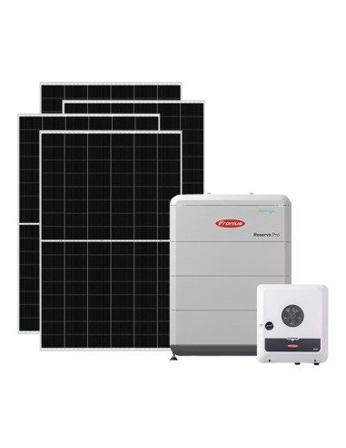 Monofase: vendita all'ingrosso Kit fotovoltaico monofase 6370W inverter 6kW Primo GEN24 Plus batteria litio 12kWh Fronius Res...