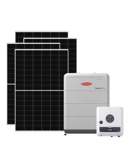 Monofase: vendita all'ingrosso Kit fotovoltaico monofase 6370W inverter 6kW Primo GEN24 batteria litio 12kWh Fronius Reserva Pro