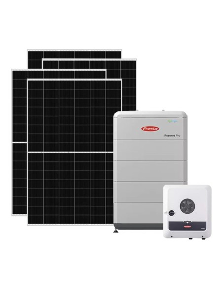 Three-phase photovoltaic kit 10010W 10kW Symo GEN24 Plus inverter 16kWh Fronius Reserva Pro lithium battery