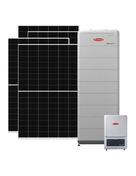 Three-phase photovoltaic kit 20020W 20kW Verto Plus inverter 32kWh Fronius Reserva Pro lithium battery