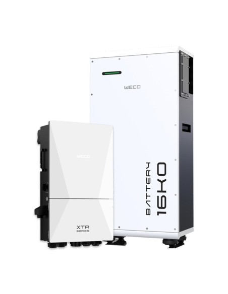 Weco: vendita all'ingrosso Sistema di accumulo trifase inverter Weco XTR-3 8kW batteria litio 16kWh Weco 16k0