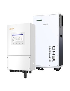 Single-phase storage system 6kW Solis inverter 16kWh Weco 16K0 LV lithium battery