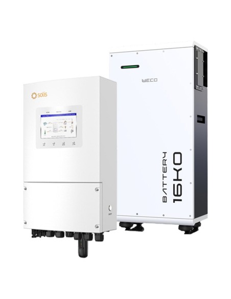 Solis con Weco: vendita all'ingrosso Sistema di accumulo monofase inverter 6kW Solis batteria al litio 16kWh Weco 16K0 LV