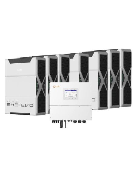 Solis con Weco: vendita all'ingrosso Sistema di accumulo trifase inverter 20kW Solis batteria al litio 36.54kWh Weco EVO 5k3
