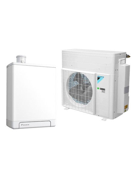 Sistemi ibridi: vendita all'ingrosso Sistema ibrido Hydrosplit Daikin Altherma H Hybrid caldaia da 32kW e pompa di calore 4kW...