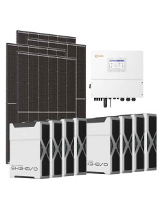 Trifase: vendita all'ingrosso Kit fotovoltaico trifase 15470W inverter 15kW Solis batteria al litio 36.54kWh Weco EVO 5k3