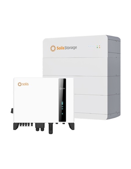 Three-phase storage system 8kW inverter Solis FlexHome 15kWh HV lithium battery