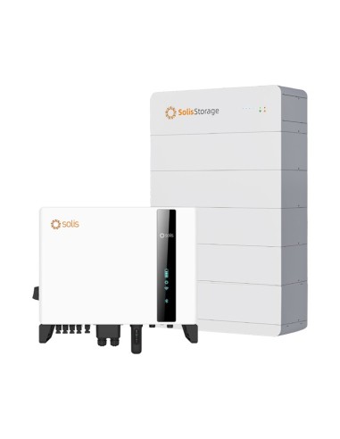 Three-phase storage system 10kW inverter Solis FlexHome 25kWh HV lithium battery