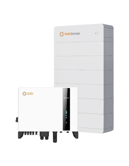 Three-phase storage system 10kW inverter Solis FlexHome 30kWh HV lithium battery