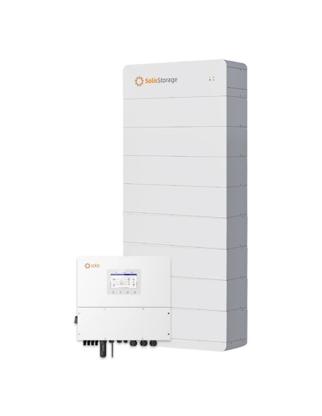 Three-phase storage system 20kW inverter Solis FlexHome 40kWh HV lithium battery