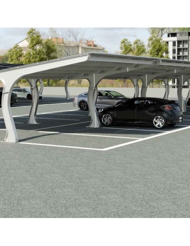 Carport Design pensilina fotovoltaica per parcheggi auto Contact