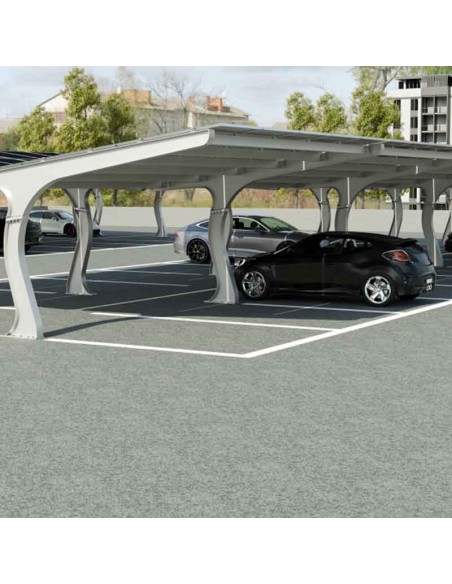 Carport Design pensilina fotovoltaica per parcheggi auto Contact