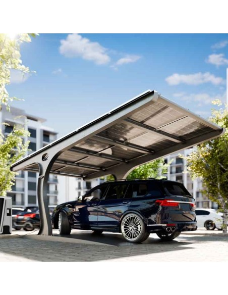 Carport Platform pensilina fotovoltaica per parcheggi auto Contact