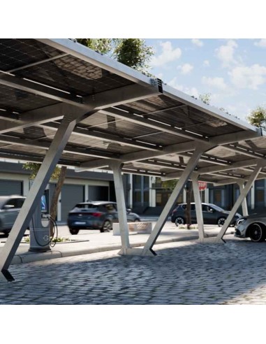 Carport Basic pensilina fotovoltaica per parcheggi auto Contact | PuntoEnergia Italia