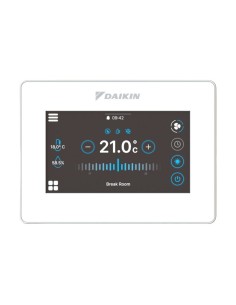White Shinka control panel includes air sensor Daikin