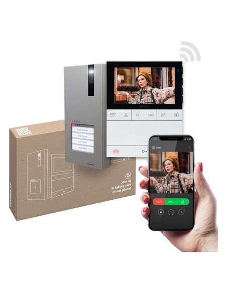 Single-family kit with Wi-Fi video intercom for Comelit Simplebus 2 system