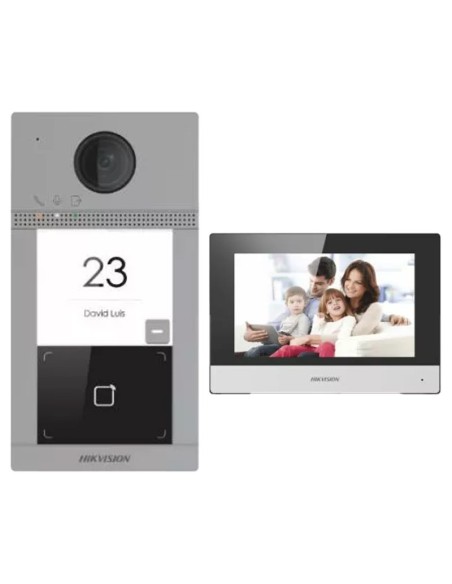 Videocitofonia: vendita all'ingrosso Kit videocitofono IP monofamiliare con stazione esterna Hikvision