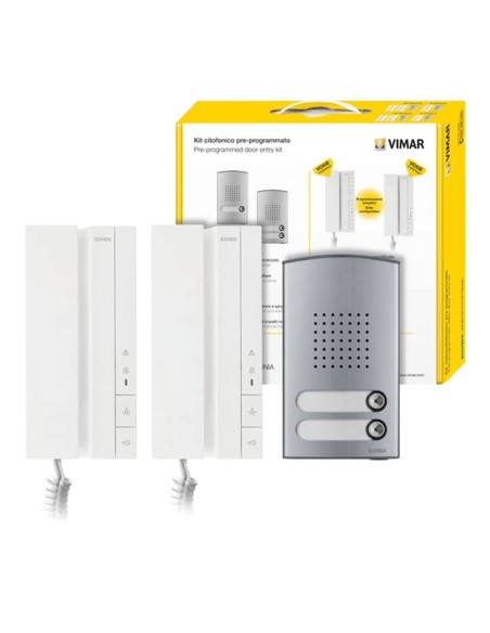 Kit citofonico bifamiliare Voxie 2 Fili Plus Vimar