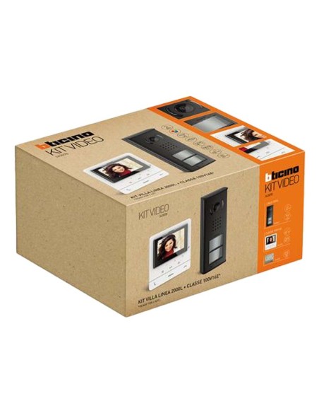 Classe 100V16E hands-free video intercom kit up to 2 calls BTicino