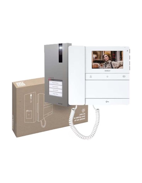 Kit Quadra e People con cornetta monofamiliare Simplebus 2 Comelit