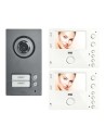 2-Wire two-family video kit with Mikra 2 and hands-free Mìro Urmet