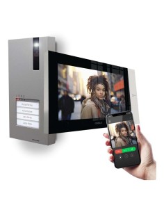 Quadra and 7Top VIP hands-free video intercom kit Comelit