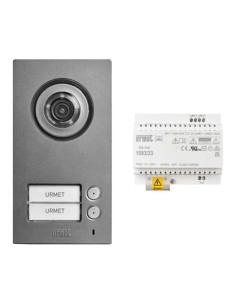 Basic kit for a two-family installation with the Mikra 2 entrance panel Urmet